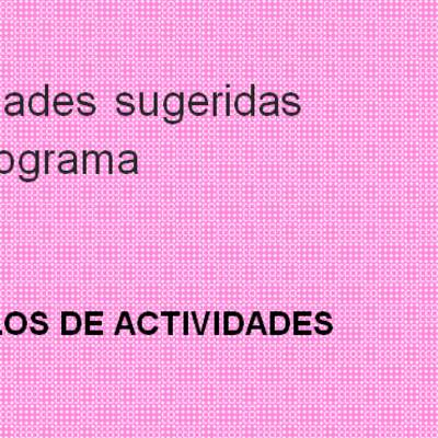 Actividades sugeridas Unidad 1