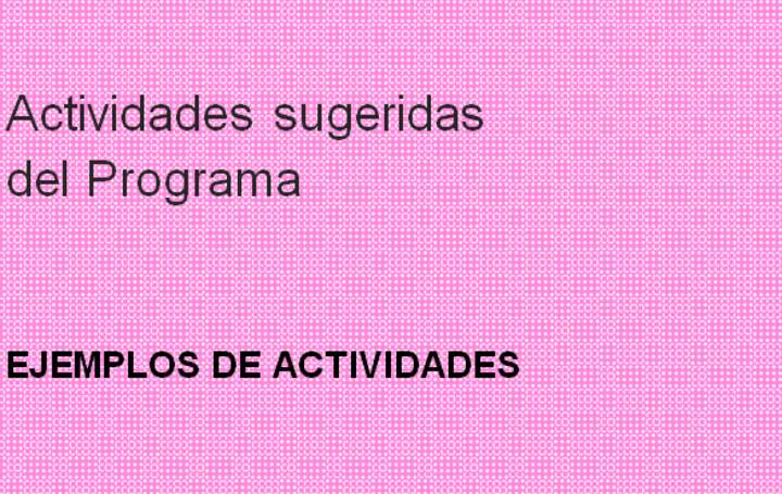 Actividades sugeridas Unidad 2