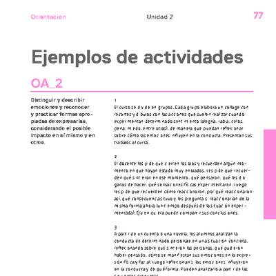 Actividades sugeridas Unidad 2