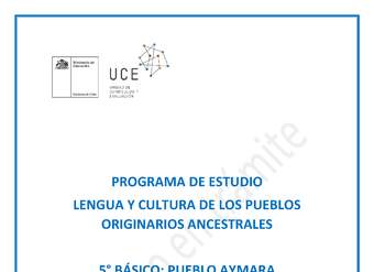 Programa de Estudio AYMARA 5° básico