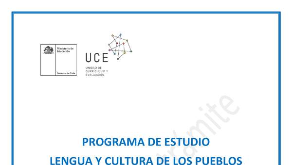 Programa de Estudio QUECHUA 5° básico