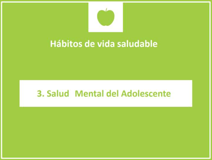 "Salud Mental Adolescente"