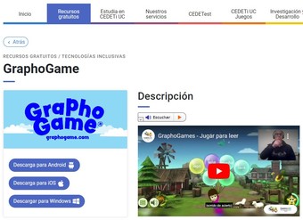 Sitio Aplicación Graphogame