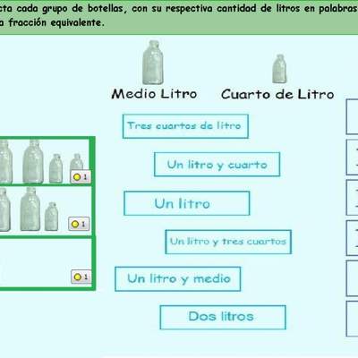 Lectura y escritura de fracciones impropias y números mixtos (I)