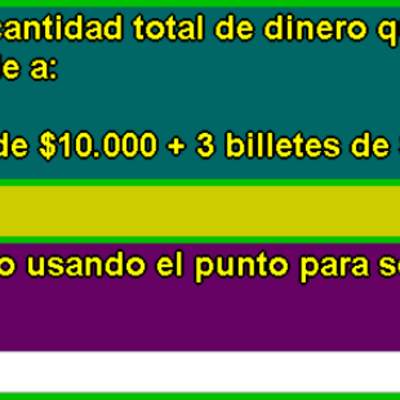 Cantidad de billetes (II)