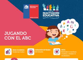 Ficha para trabajo en familia. Juguemos con el ABC