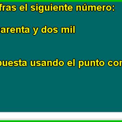Escribir número con dígitos (I)