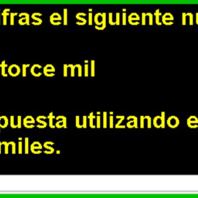 Escribir número con dígitos(II)