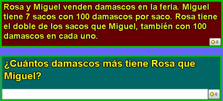 Problema de multiplicación y sustracción