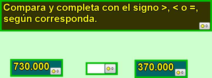 Comparar y ordenar números (III)