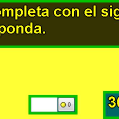 Comparar y ordenar números (V)