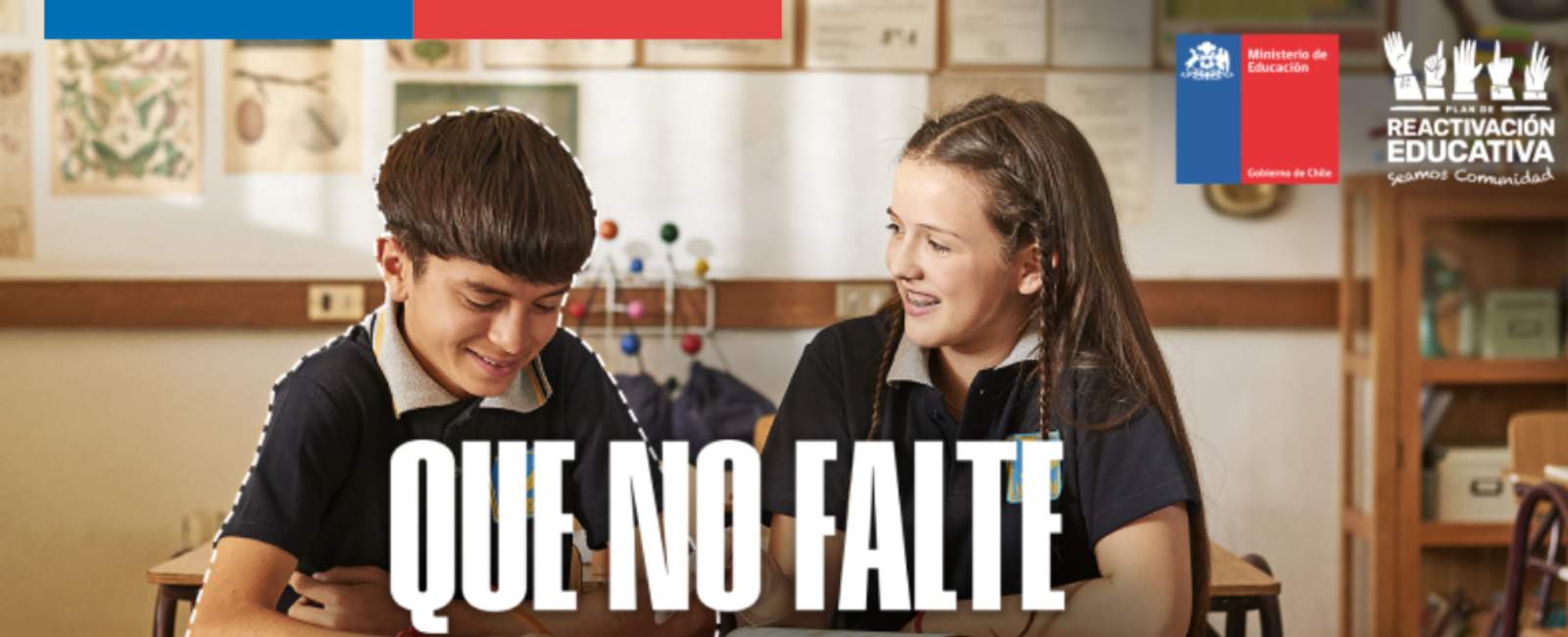 “Que no falte”: Mineduc lanza campaña que convoca a toda la ciudadanía a contribuir para que niños, niñas y adolescentes asistan a escuelas y jardines