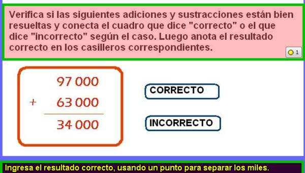 Verificar adición usando el algoritmo