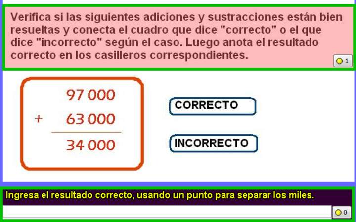 Verificar adición usando el algoritmo