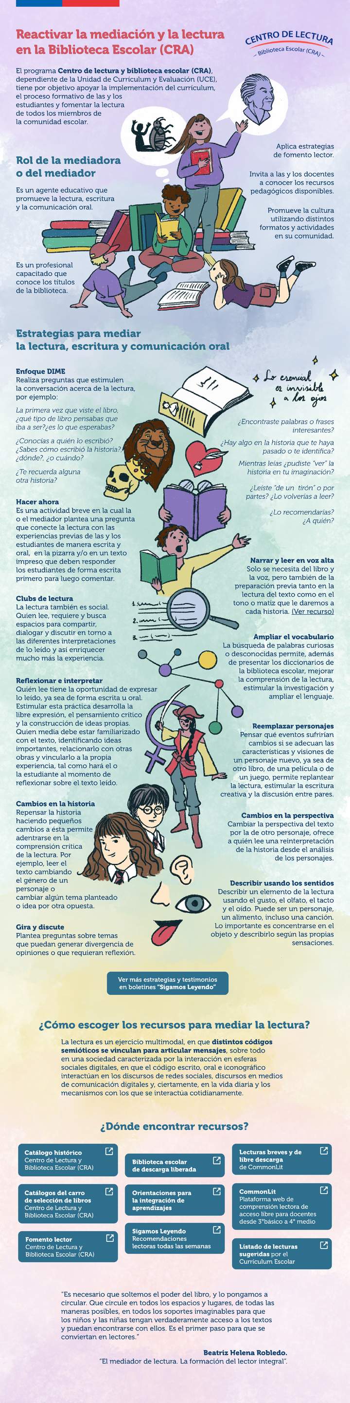 Reactivar la mediación y la lectura en la Biblioteca Escolar (CRA)