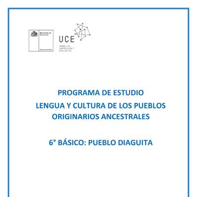 Programa de Estudio DIAGUITA 6° básico