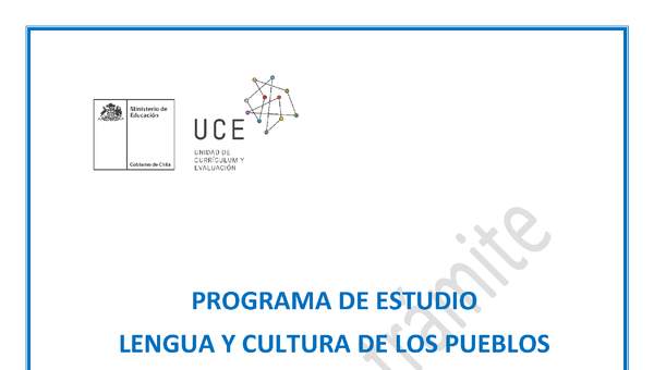 Programa de Estudio MAPUCHE 6° básico