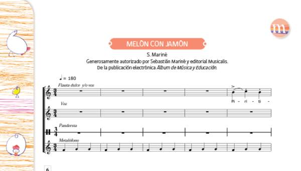 Melón con jamón