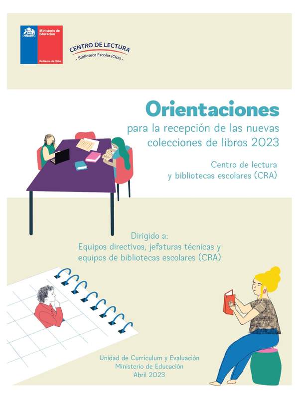 Orientaciones para la recepción de las nuevas colecciones. Abril 2023