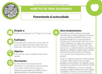 Fomentando el autocuidado.