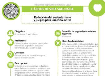 Reducción del sedentarismo y juegos para una vida activa.