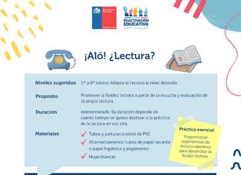 Recurso para el aula y la familia. Aló, ¿lectura?