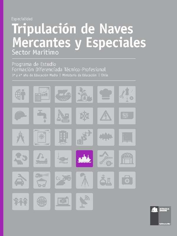 Programa de Estudio Especialidad Tripulación de Naves Mercantes y Especiales