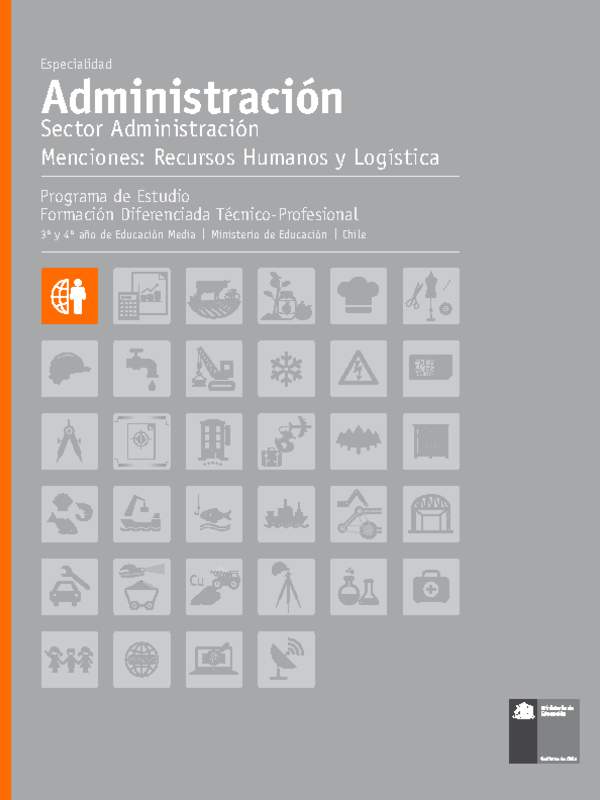 Programa de Estudio Especialidad Administración