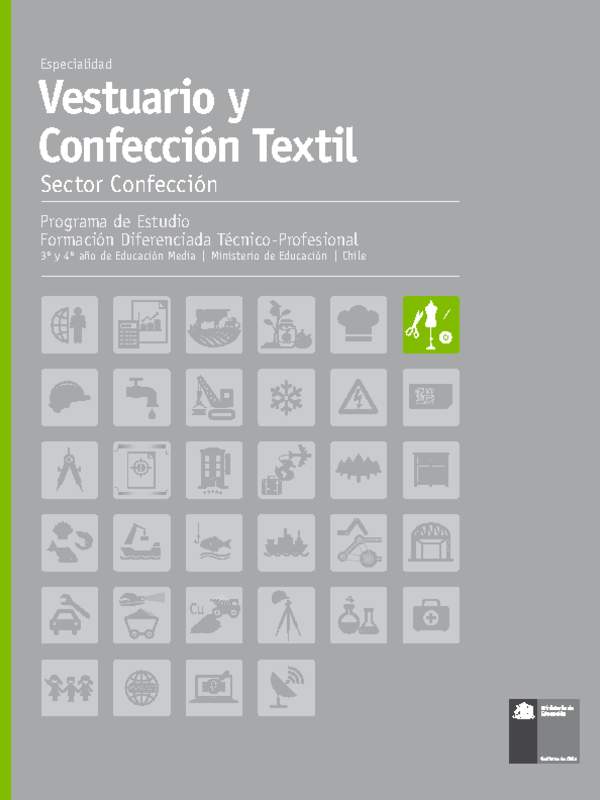 Programa de Estudio Especialidad Vestuario y Confeccion Textil