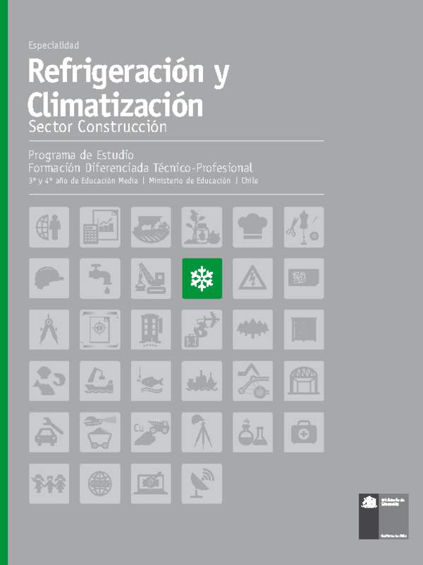 Programa de Estudio Especialidad Refrigeración y Climatización