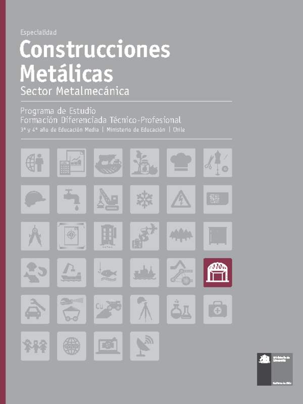 Programa de Estudio Especialidad Construcciones Metálicas