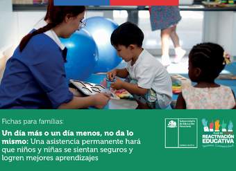 Un día más o un día menos, no da lo mismo: Una asistencia permanente hará que niños y niñas se sientan seguros y logren mejores aprendizajes