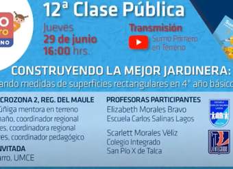 12° Clase Pública: "Construyendo la mejor jardinera: comparando superficies rectangulares"