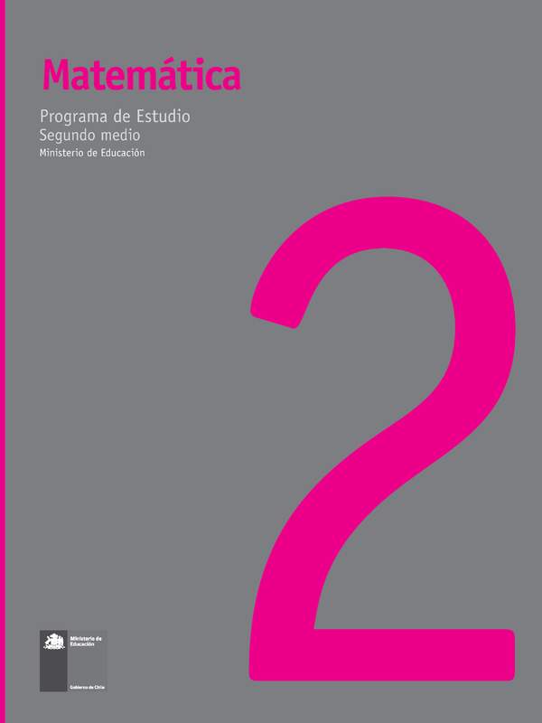 Programa de Matemáticas 2º medio (Decreto en trámite)