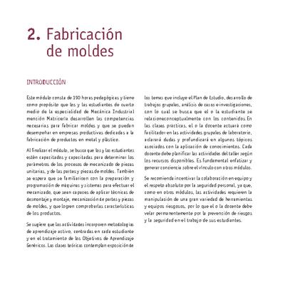 Módulo 2 - Fabricación de moldes