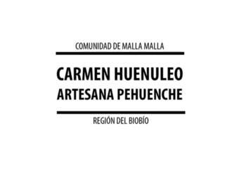 Carmen Huenuleo - Artesana Pehuenche