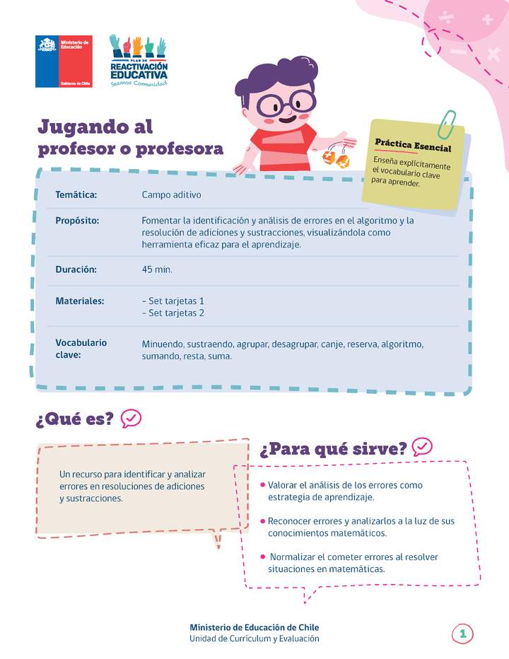 Jugando al profesor o profesora