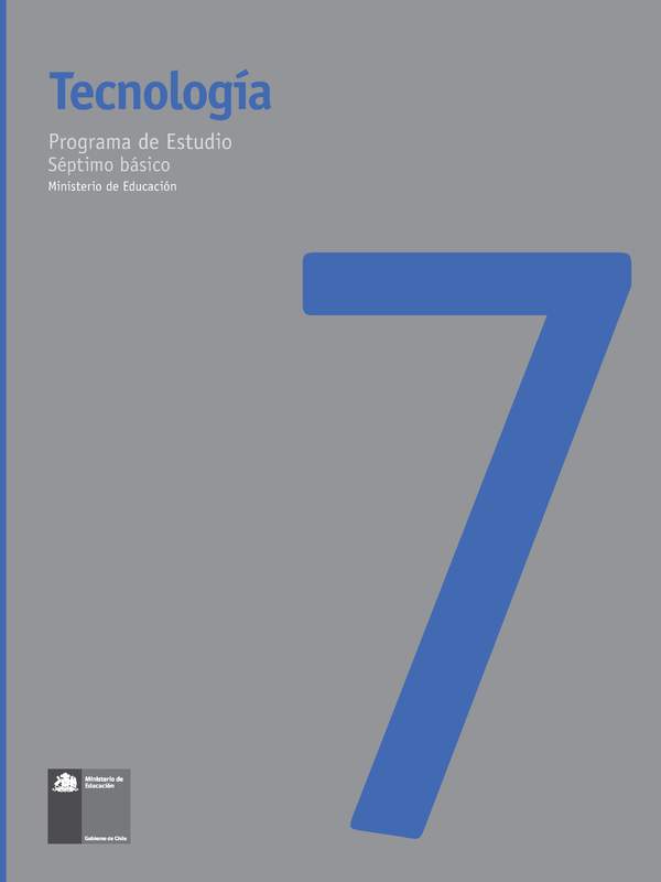 Programa de Estudio de Tecnología 7° básico