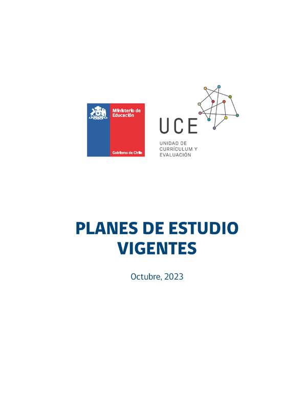 Planes de Estudio Vigentes (octubre 2023)