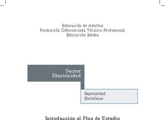 Educación Jóvenes y Adultos - TP - Electrónica - Sector Electricidad