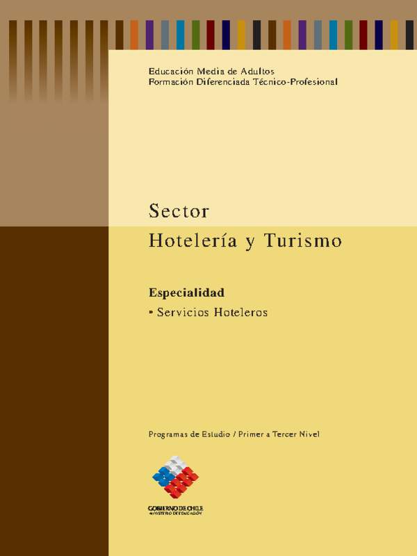 Educación Jóvenes y Adultos - TP - Servicios hoteleros - Sector Hotelería y turismo