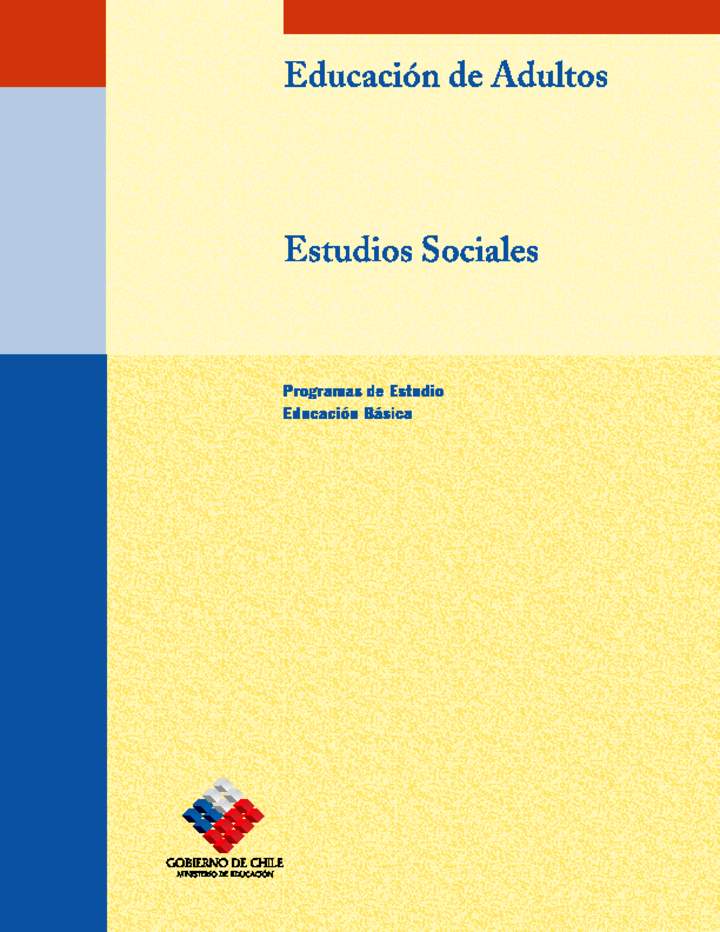 Educación Jóvenes y Adultos - Educación Básica - Niveles 1, 2 y 3 - Estudios Sociales