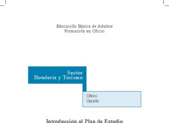 Educación Jóvenes y Adultos - EB - Formación en oficios - Nivel 2 y/o 3 - Garzón