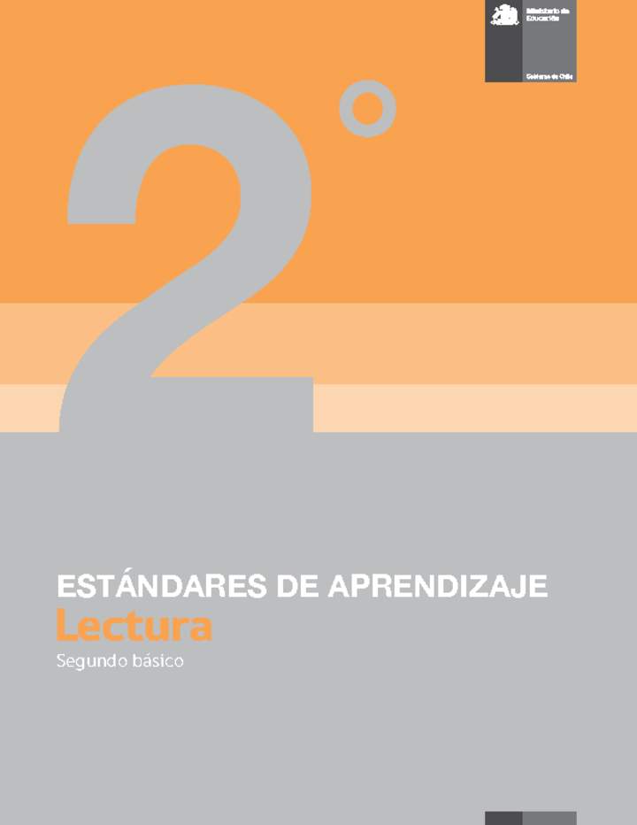 Estándares de Aprendizaje Lectura 2° básico