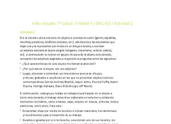 Artes Visuales 7° básico-Unidad 4-OA1;4;5-Actividad 2