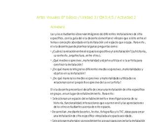 Artes Visuales 8° básico-Unidad 3-OA3;4;5-Actividad 2