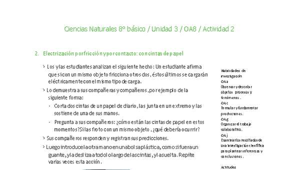 Ciencias Naturales 8° básico-Unidad 3-OA8-Actividad 2