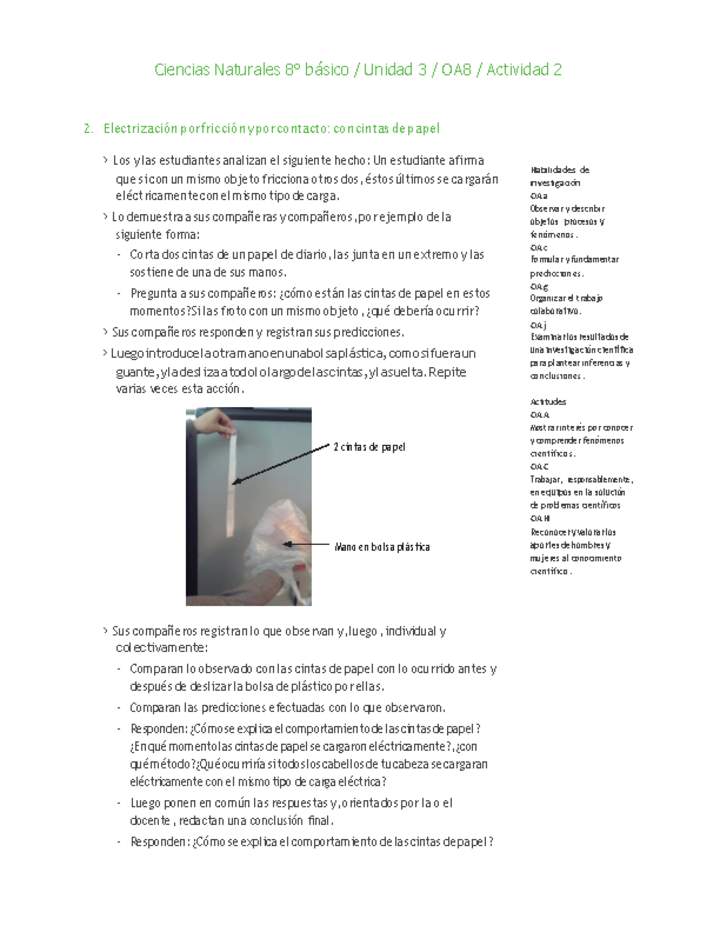 Ciencias Naturales 8° básico-Unidad 3-OA8-Actividad 2