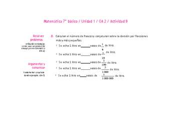 Matemática 7° básico -Unidad 1-OA 2-Actividad 8