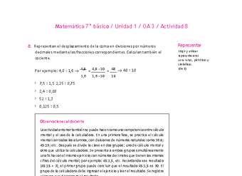 Matemática 7° básico -Unidad 1-OA 3-Actividad 8